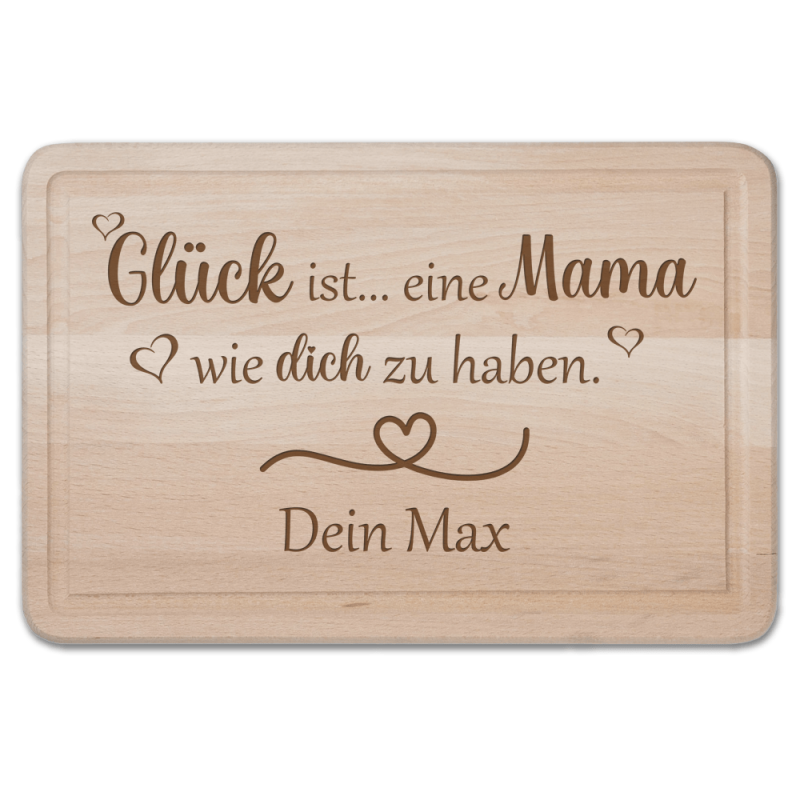 Bild von   schneidebrett glueck ist einepng | fotogeschenkideende 🎀 Geschenke mit eigenem Foto Motiv o Text