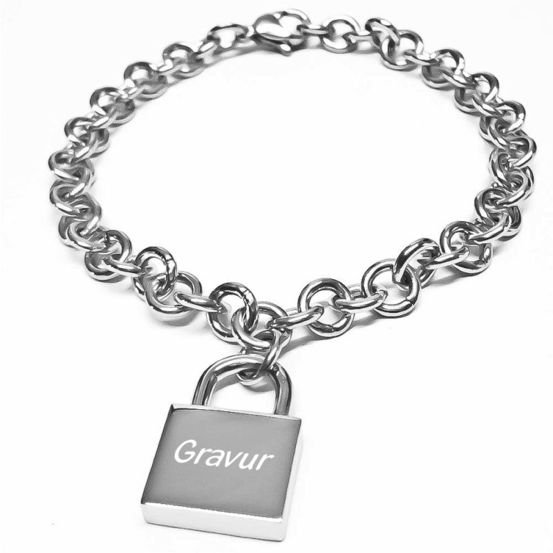 Bild von   armband mit gravur schloss edejpg | fotogeschenkideende 🎀 Geschenke mit eigenem Foto Motiv o Text
