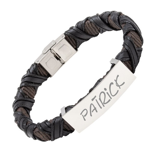Bild von   geflochtenes kunstleder armbanjpg | fotogeschenkideende 🎀 Geschenke mit eigenem Foto Motiv o Text