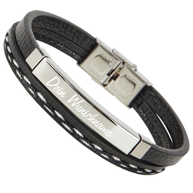 Bild von   leder armband mit gravur schwapng | fotogeschenkideende 🎀 Geschenke mit eigenem Foto Motiv o Text