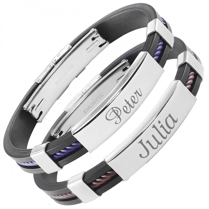 Bild von   partner armbaender kautschuk kjpg | fotogeschenkideende 🎀 Geschenke mit eigenem Foto Motiv o Text