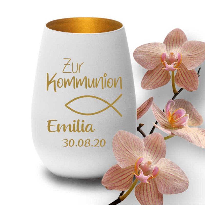 Bild von   windlicht mit gravur weiss golpng | fotogeschenkideende 🎀 Geschenke mit eigenem Foto Motiv o Text