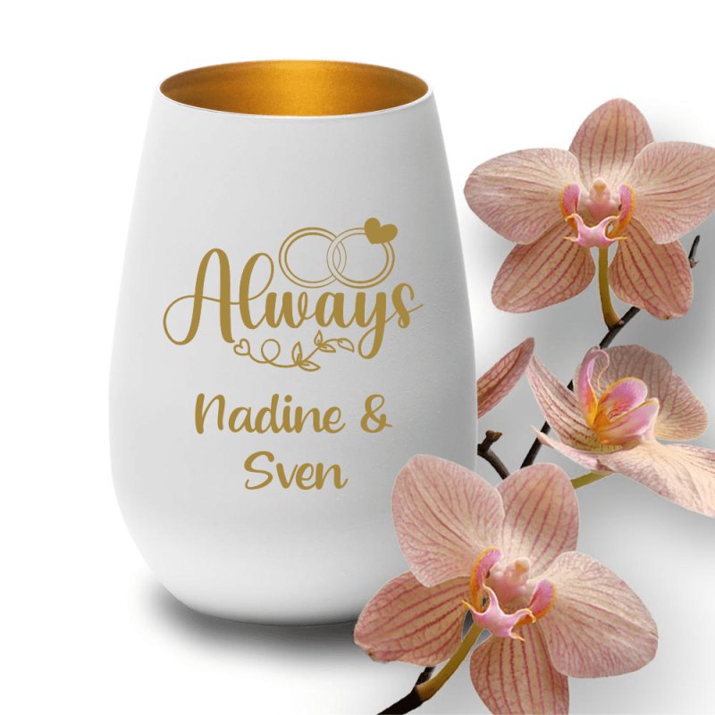 Bild von   windlicht mit gravur weiss golpng | fotogeschenkideende 🎀 Geschenke mit eigenem Foto Motiv o Text