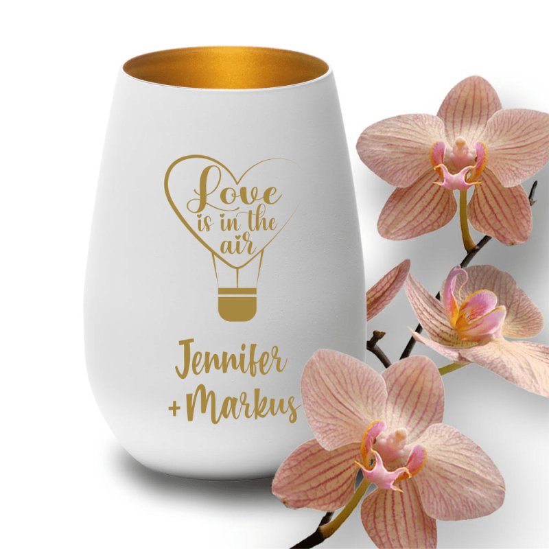 Bild von   windlicht mit gravur love is ipng | fotogeschenkideende 🎀 Geschenke mit eigenem Foto Motiv o Text