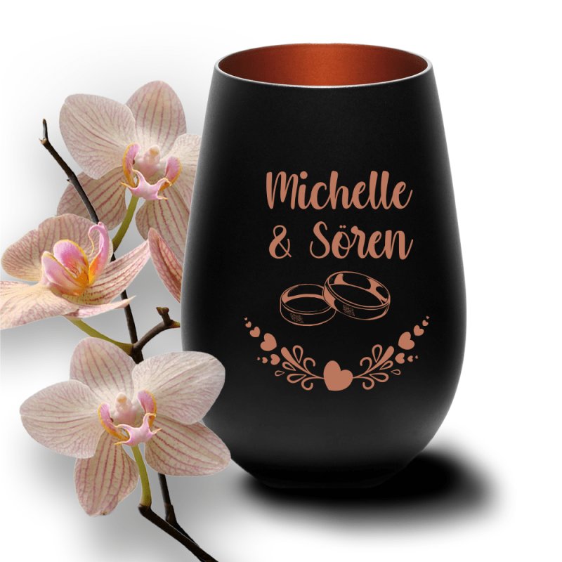 Bild von   windlicht mit gravur zur hochzpng | fotogeschenkideende 🎀 Geschenke mit eigenem Foto Motiv o Text