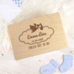 Bild von   keepsake box geburt storchjpg | fotogeschenkideende 🎀 Geschenke mit eigenem Foto Motiv o Text