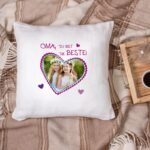 Bild von   kissen oma du bist die bestejpg | fotogeschenkideende 🎀 Geschenke mit eigenem Foto Motiv o Text