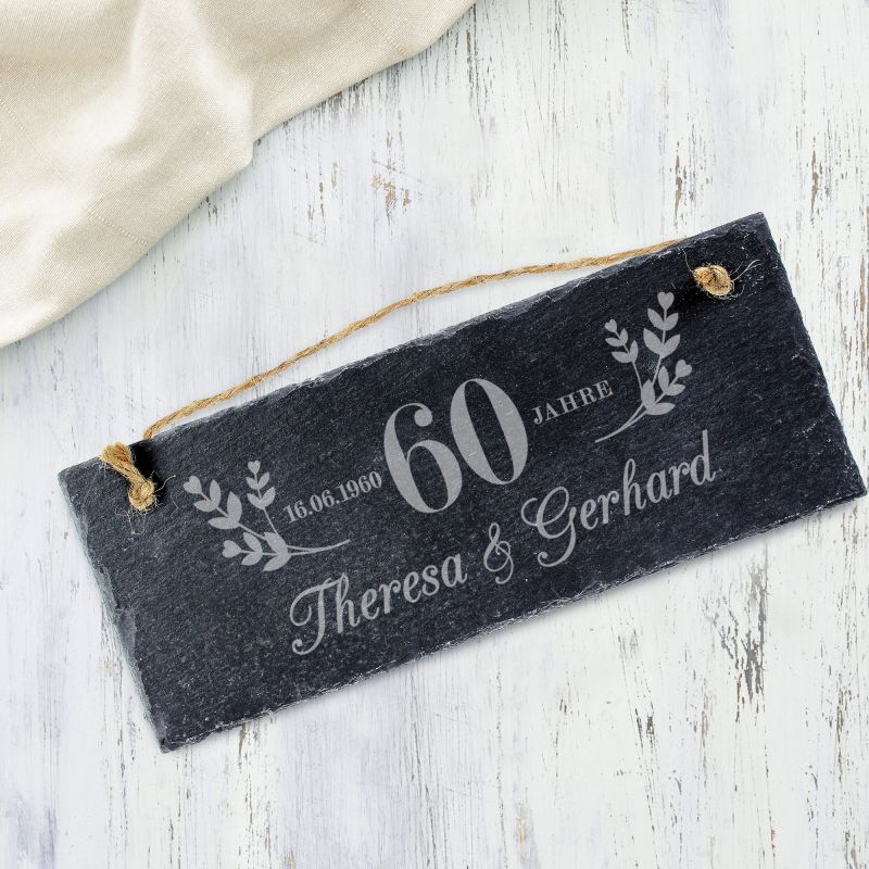 Bild von   schieferschild mit gravur dijpg | fotogeschenkideende 🎀 Geschenke mit eigenem Foto Motiv o Text