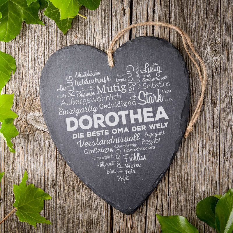Bild von   schieferherz wortherz omajpg | fotogeschenkideende 🎀 Geschenke mit eigenem Foto Motiv o Text