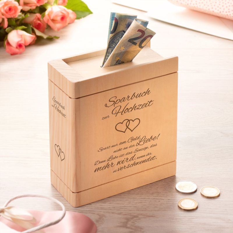 Bild von   spardose buch aus holz zur hocjpg | fotogeschenkideende 🎀 Geschenke mit eigenem Foto Motiv o Text