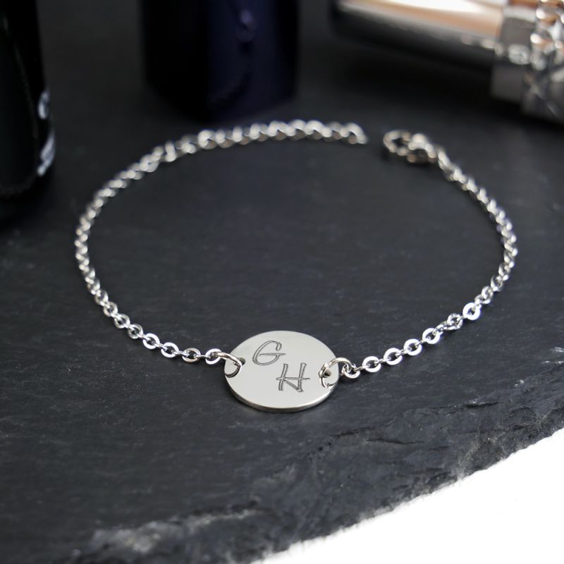Bild von   armkettchen mit gravur initijpg | fotogeschenkideende 🎀 Geschenke mit eigenem Foto Motiv o Text