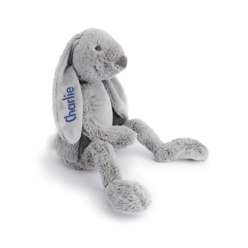 Kuscheltier mit Name - Rabbit Richie - Grau
