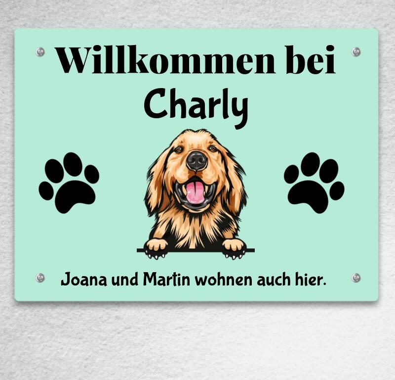 Bild von   willkommen hunde portraitjpg | fotogeschenkideende 🎀 Geschenke mit eigenem Foto Motiv o Text