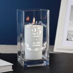 Bild von   vase mit gravur silberhochzeitjpg | fotogeschenkideende 🎀 Geschenke mit eigenem Foto Motiv o Text