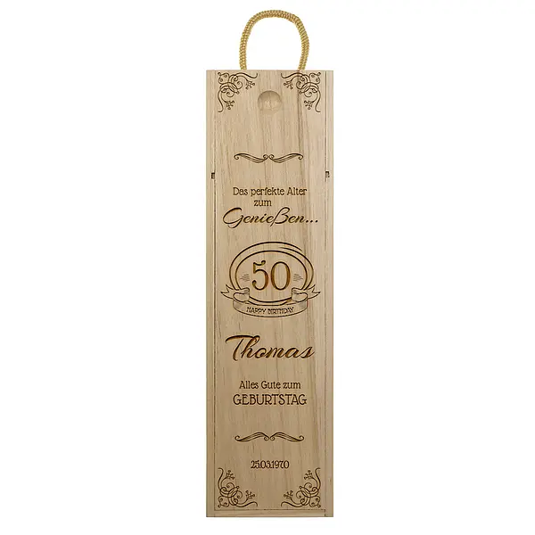 Bild von   gravierte holzbox fuer wein zujpg | fotogeschenkideende 🎀 Geschenke mit eigenem Foto Motiv o Text