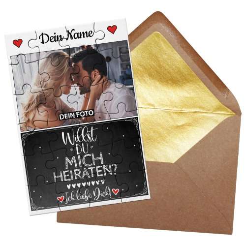 Bild von   puzzle mit foto name und sprujpg | fotogeschenkideende 🎀 Geschenke mit eigenem Foto Motiv o Text