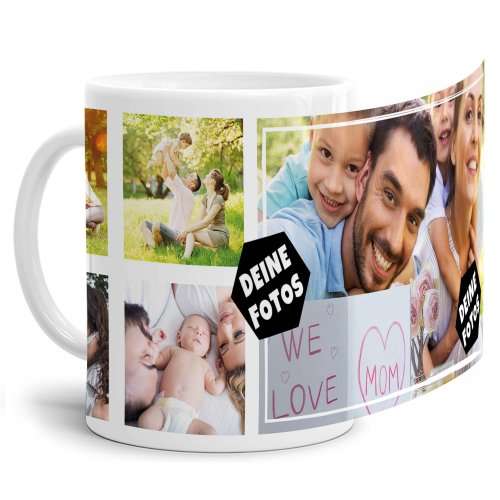 Bild von   tasse mit fotocollage verschjpg | fotogeschenkideende 🎀 Geschenke mit eigenem Foto Motiv o Text
