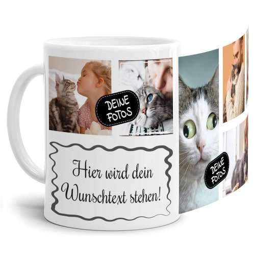 Bild von   tasse mit fotocollage und wunsjpg | fotogeschenkideende 🎀 Geschenke mit eigenem Foto Motiv o Text