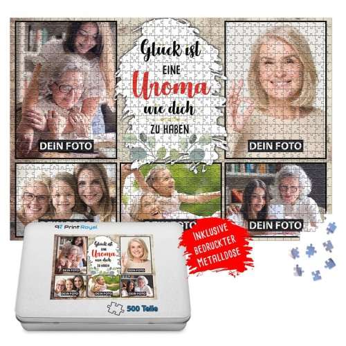 Bild von   foto puzzle fuer die uroma gjpg | fotogeschenkideende 🎀 Geschenke mit eigenem Foto Motiv o Text