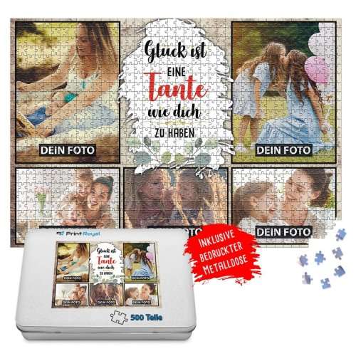 Bild von   foto puzzle fuer die tante gjpg | fotogeschenkideende 🎀 Geschenke mit eigenem Foto Motiv o Text