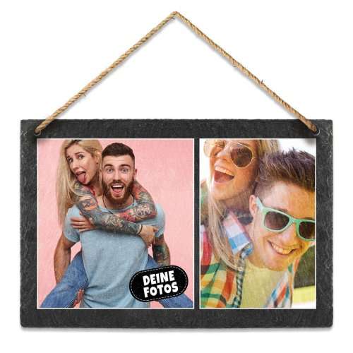 Bild von   schieferplatte mit fotocollagejpg | fotogeschenkideende 🎀 Geschenke mit eigenem Foto Motiv o Text
