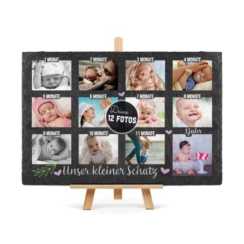 Bild von   schiefertafel mit fotos  ljpg | fotogeschenkideende 🎀 Geschenke mit eigenem Foto Motiv o Text