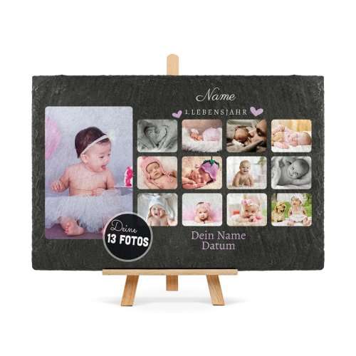 Bild von   schieferplatte  lebensjahrjpg | fotogeschenkideende 🎀 Geschenke mit eigenem Foto Motiv o Text