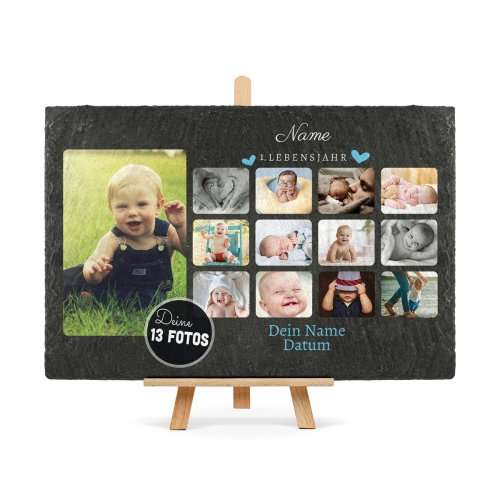Bild von   schieferplatte  lebensjahrjpg | fotogeschenkideende 🎀 Geschenke mit eigenem Foto Motiv o Text