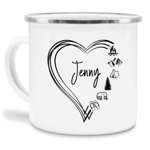 Bild von   emaille tasse camping personaljpg | fotogeschenkideende 🎀 Geschenke mit eigenem Foto Motiv o Text