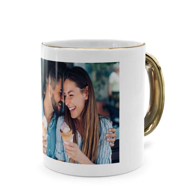 Bild von   fototasse goldener henkeljpg | fotogeschenkideende 🎀 Geschenke mit eigenem Foto Motiv o Text