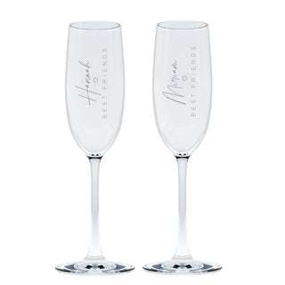 Bild von   sektglas set gravur best frijpg | fotogeschenkideende 🎀 Geschenke mit eigenem Foto Motiv o Text