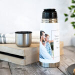 Bild von   thermosflasche mit bambusdeckejpg | fotogeschenkideende 🎀 Geschenke mit eigenem Foto Motiv o Text