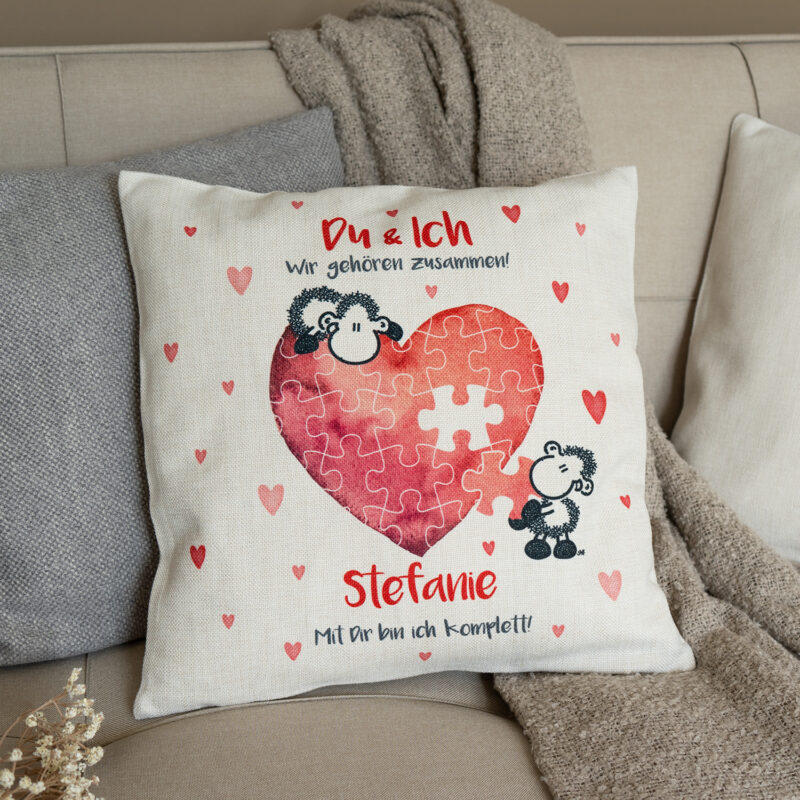 Bild von   kissen fuer paare mit dir bijpg | fotogeschenkideende 🎀 Geschenke mit eigenem Foto Motiv o Text