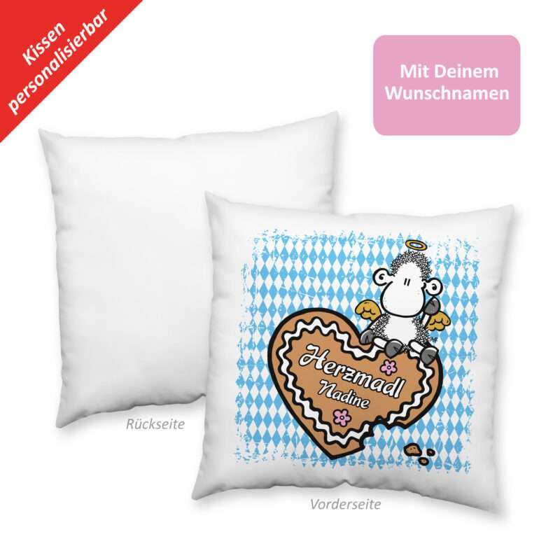 Bild von   kissen herzmadl mit wujpg | fotogeschenkideende 🎀 Geschenke mit eigenem Foto Motiv o Text