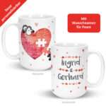 Bild von   xl tasse fuer paare puzzlejpg | fotogeschenkideende 🎀 Geschenke mit eigenem Foto Motiv o Text