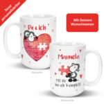Bild von   xl tasse fuer verliebte mitjpg | fotogeschenkideende 🎀 Geschenke mit eigenem Foto Motiv o Text