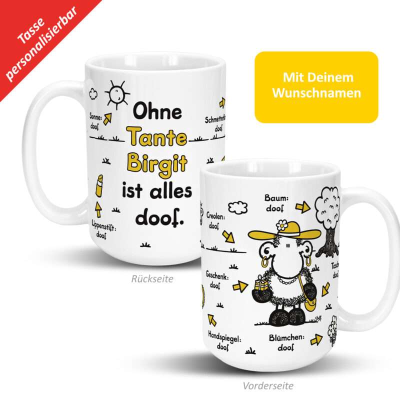 Bild von   xl tasse ohne tante istjpg | fotogeschenkideende 🎀 Geschenke mit eigenem Foto Motiv o Text