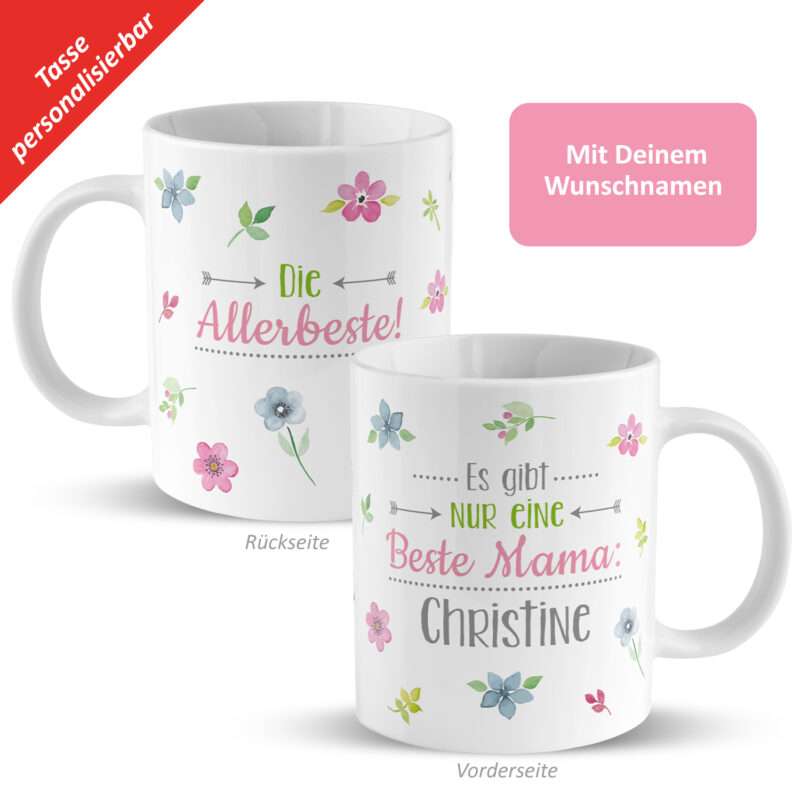 Bild von   tasse es gibt nur eine bestejpg | fotogeschenkideende 🎀 Geschenke mit eigenem Foto Motiv o Text