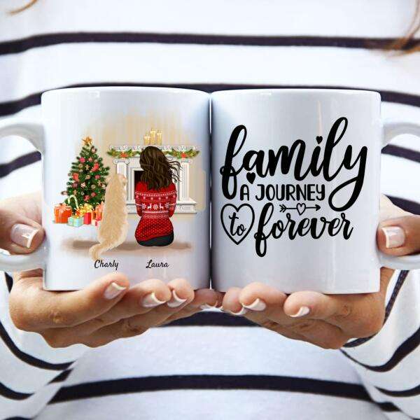 Bild von   frau mit hunden weihnachtsedijpg | fotogeschenkideende 🎀 Geschenke mit eigenem Foto Motiv o Text