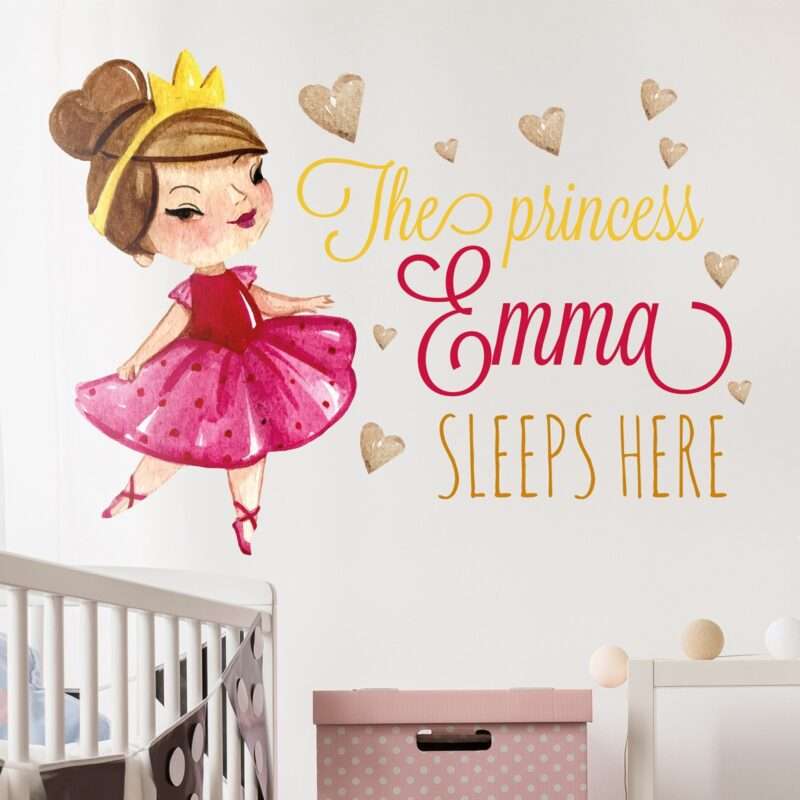 Personalisierbarer Prinzessinen Sticker