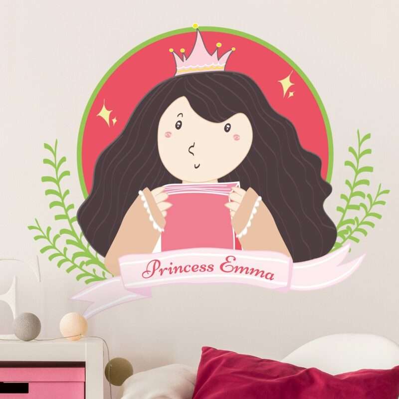 Personalisierbares Wandtattoo Prinzessin