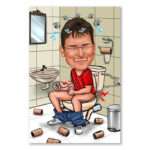 Bild von   karikatur vom foto pech mitjpg | fotogeschenkideende 🎀 Geschenke mit eigenem Foto Motiv o Text