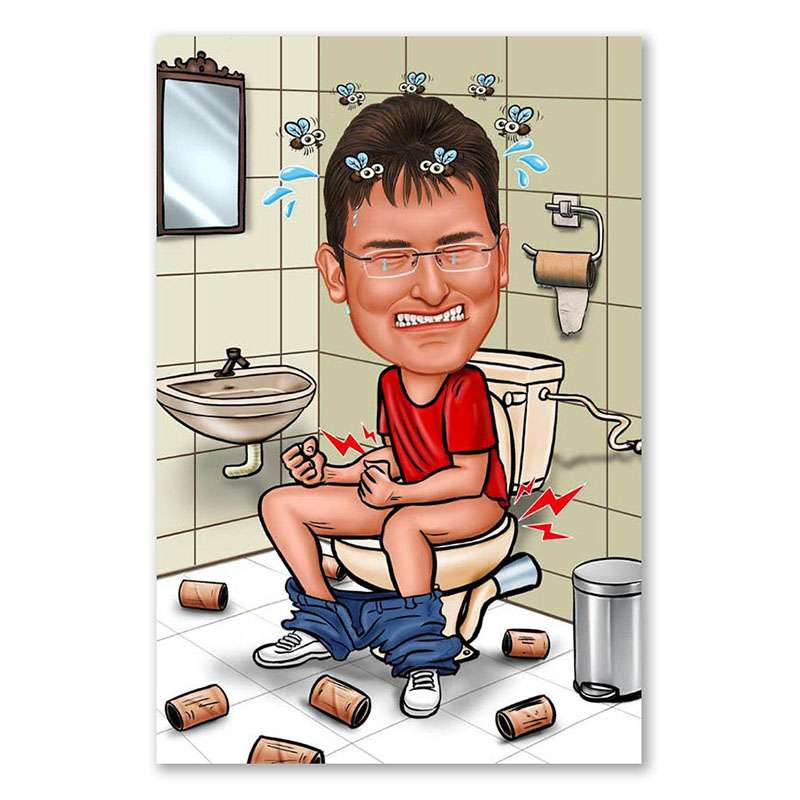 Bild von   karikatur vom foto pech mitjpg | fotogeschenkideende 🎀 Geschenke mit eigenem Foto Motiv o Text