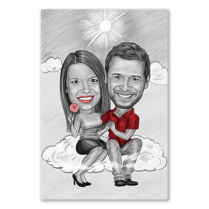Bild von   karikatur vom foto wolke beijpg | fotogeschenkideende 🎀 Geschenke mit eigenem Foto Motiv o Text