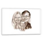 Bild von   karikatur vom foto familie mjpg | fotogeschenkideende 🎀 Geschenke mit eigenem Foto Motiv o Text