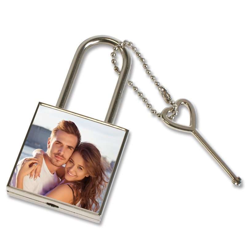 Liebesschloss mit Ihrem eigenem Motiv