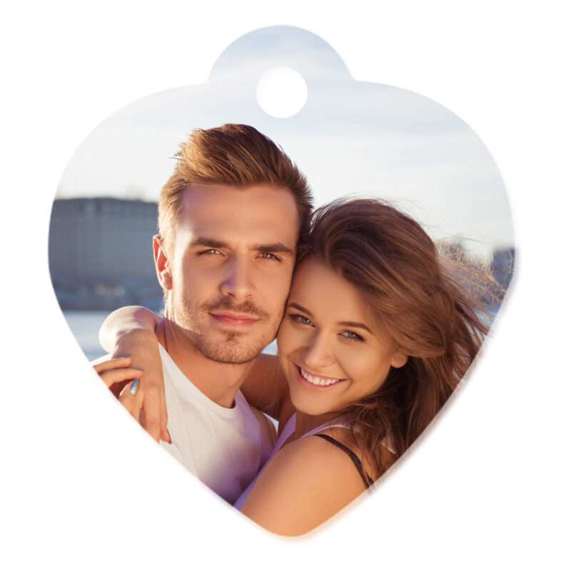 Bild von   aluminium herz anhaenger mit ijpg | fotogeschenkideende 🎀 Geschenke mit eigenem Foto Motiv o Text