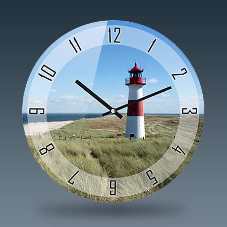 Bild von   wanduhr mit fotojpg | fotogeschenkideende 🎀 Geschenke mit eigenem Foto Motiv o Text