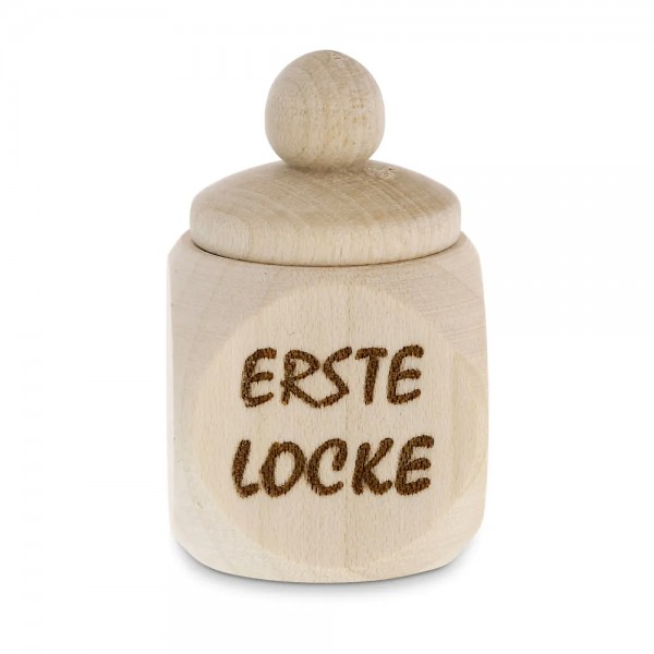Bild von   holzdose erste locke gravurjpg | fotogeschenkideende 🎀 Geschenke mit eigenem Foto Motiv o Text
